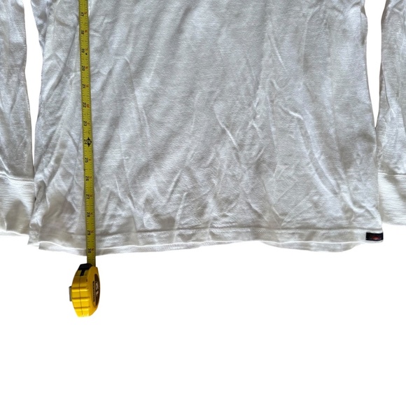 Faherty Cloud Cotton Long-Sleeve Henley Mens Size XL White & Gray Heather - Picture 10 of 10